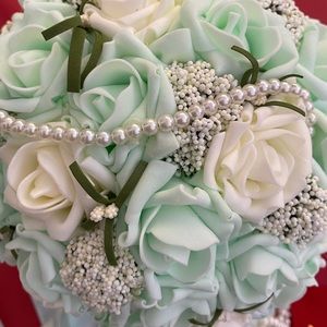 ❌SOLD, Wedding bouquet, artificial foam flowers.
